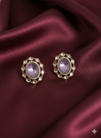 Sapphire Blue Oval Crystal Tops for Women