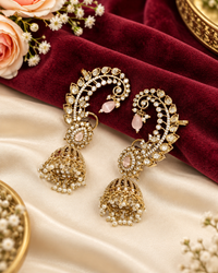 Traditional paisley ear cuffs