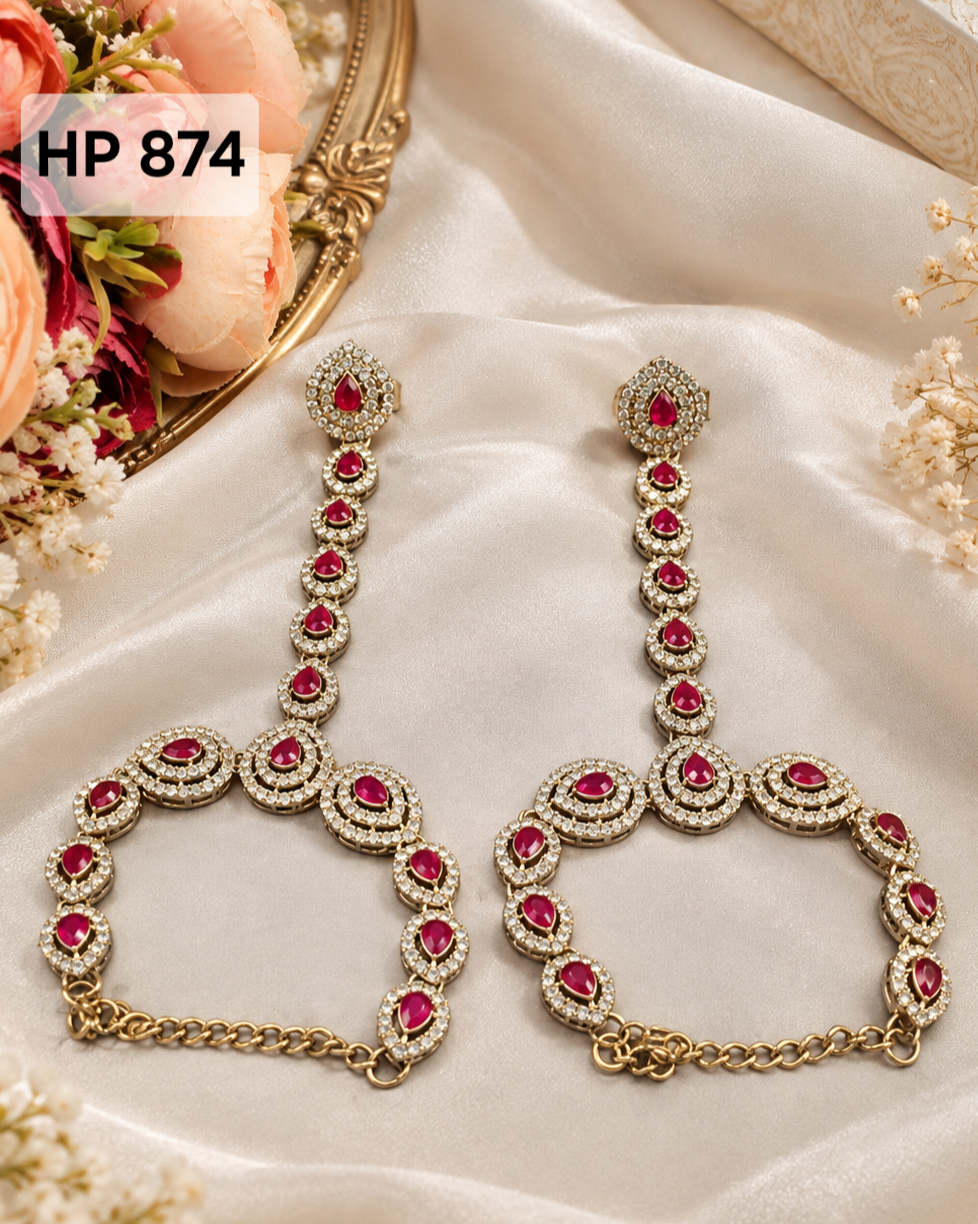 Stone-Studded Haath Phool Hand Harness