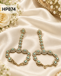 Stone-Studded Haath Phool Hand Harness