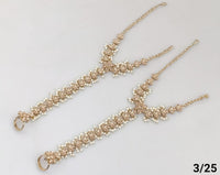 Floral Motif Hand Harness – Traditional Beaded Jewelry Set (Pair)