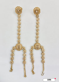 Antique Gold Plated Hathpanja Set