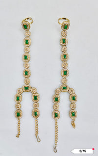 Antique Gold Plated Hathpanja Set