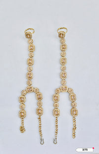 Antique Gold Plated Hathpanja Set