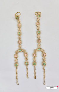 Antique Gold Plated Hathpanja Set