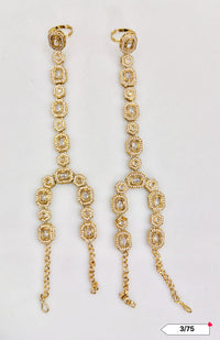Antique Gold Plated Hathpanja Set