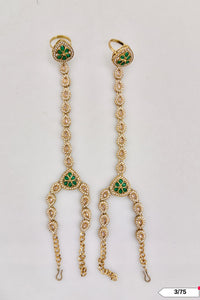 Antique Gold Plated Hathpanja Set
