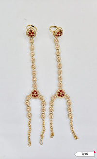 Antique Gold Plated Hathpanja Set