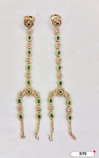 Antique Gold Plated Hathpanja Set
