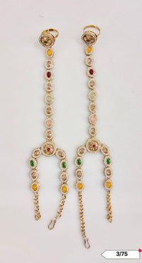 Antique Gold Plated Hathpanja Set