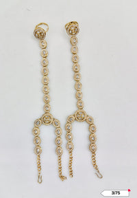 Antique Gold Plated Hathpanja Set