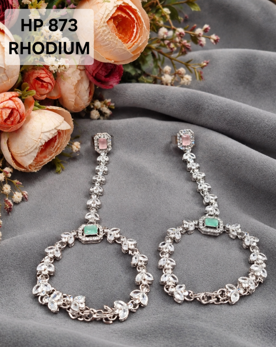 Crystal Hand Chain Hathphool Ring Bracelet