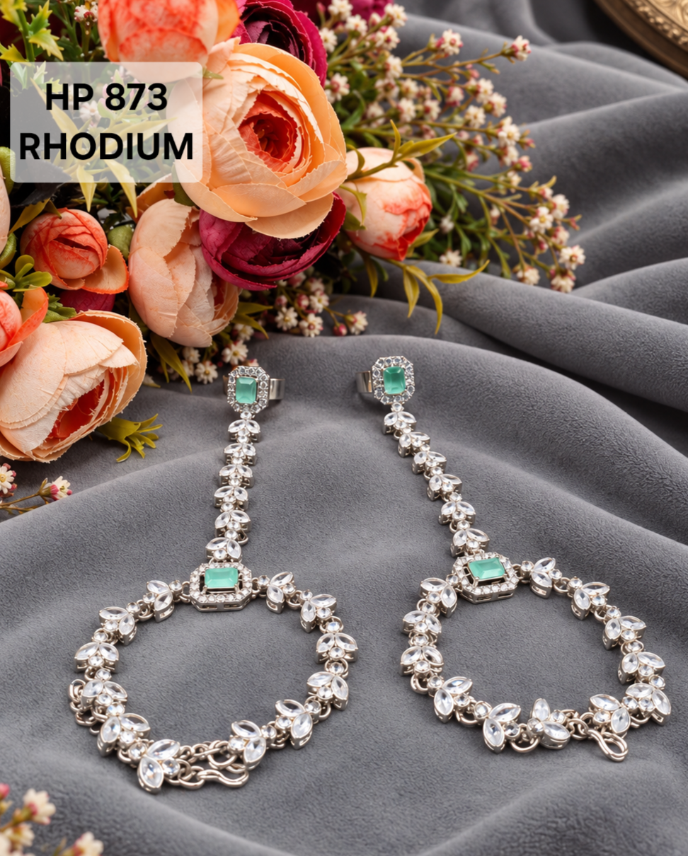 Crystal Hand Chain Hathphool Ring Bracelet