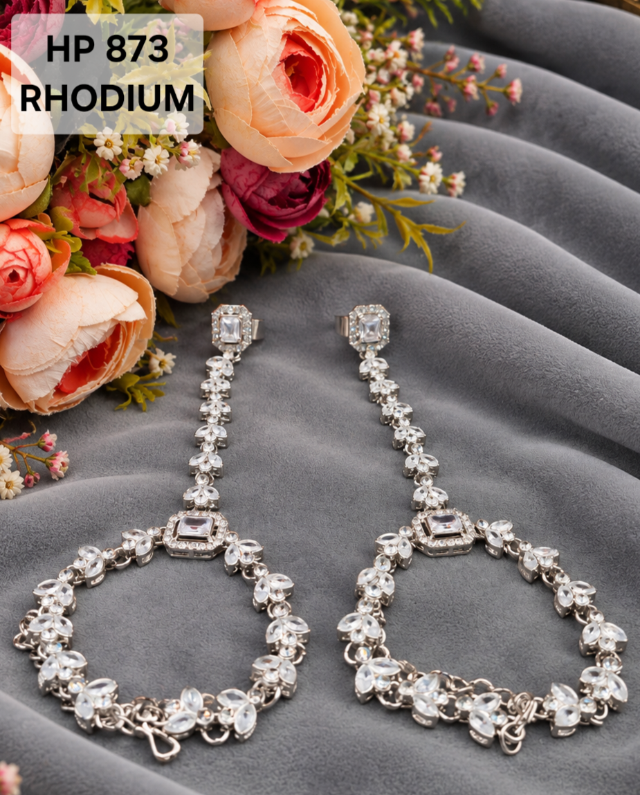 Crystal Hand Chain Hathphool Ring Bracelet