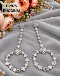 Floral Hand Harness Bracelet with Attached Finger Ring