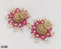 Antique Gold Plated Jhumki Set