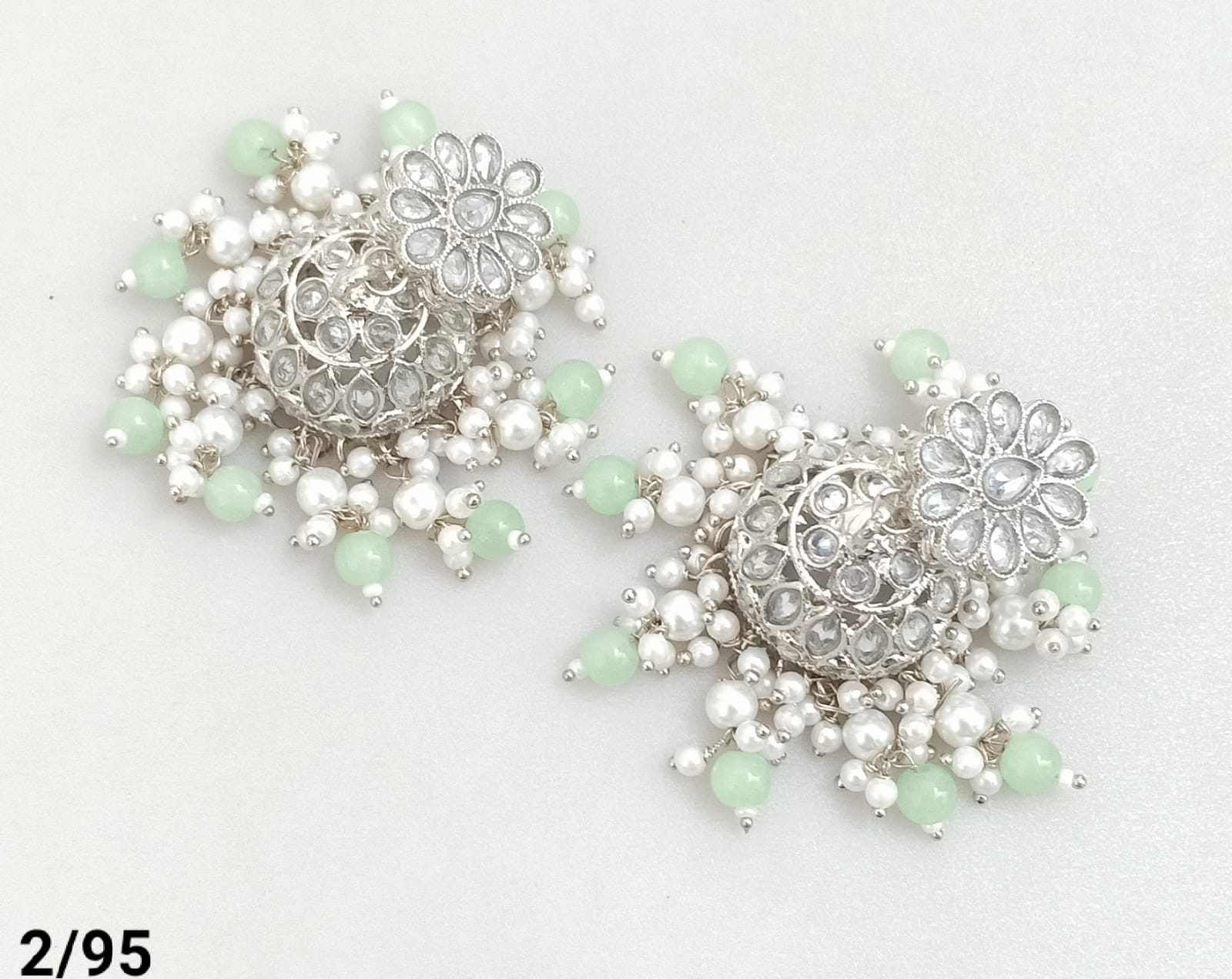 Silver Plated Jhumki Set