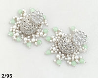 Silver Plated Jhumki Set