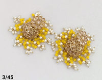 Antique Gold Plated Jhumki Set