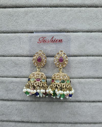 Pastel Pink & Pearl Jhumkhas