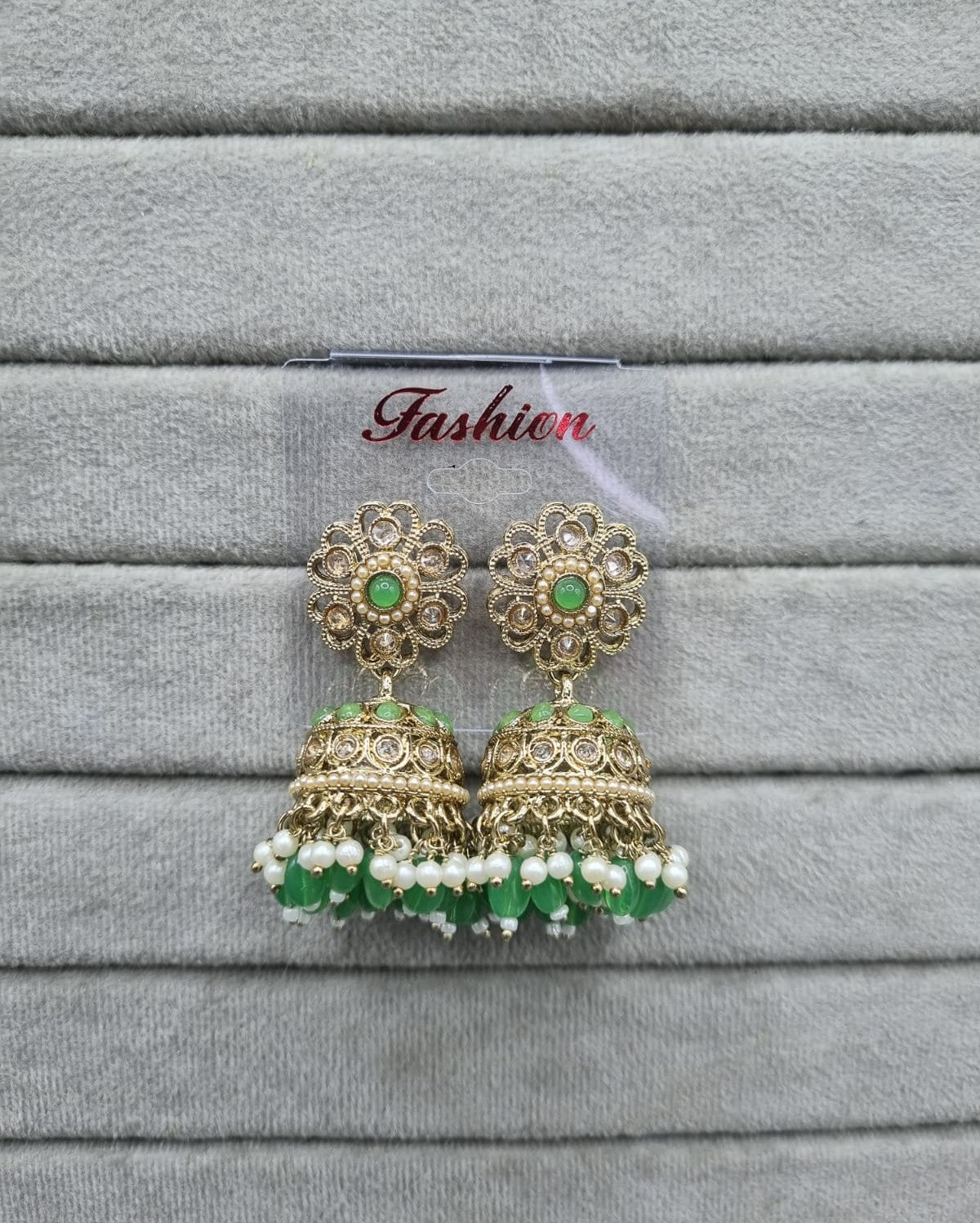 Deep Blue & Pearl Style Jhumkhas