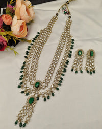 Kundan Layered Long Necklace Set