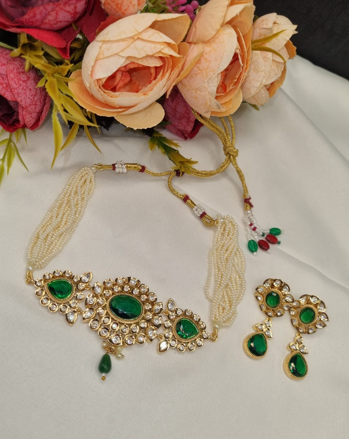 Royal Kundan Choker Necklace Set