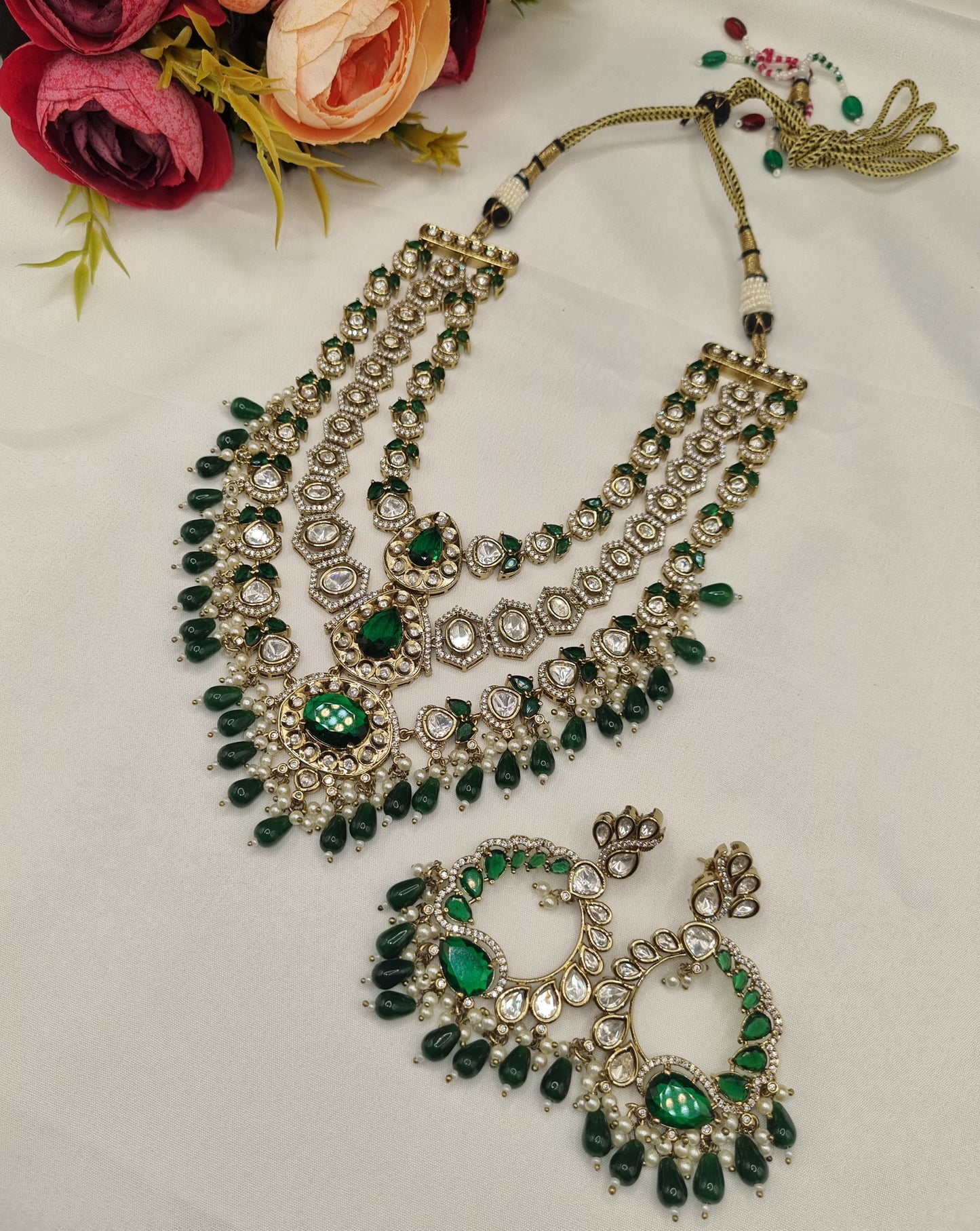 Multi-Layer Kundan Haram Set