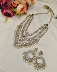 Multi-Layer Kundan Haram Set