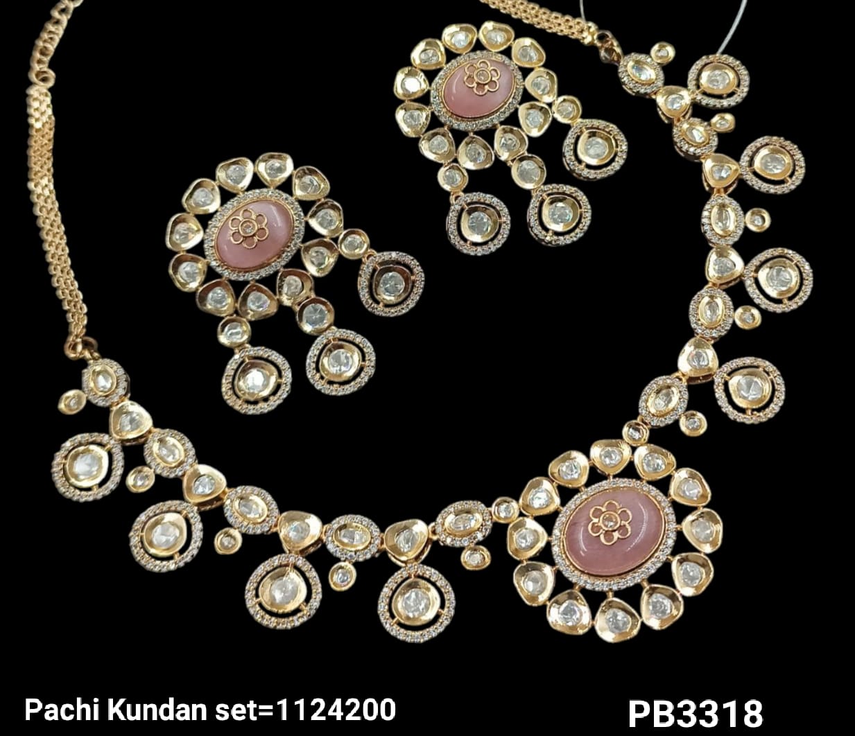 Traditional Pachi Kundan Gold Plated Necklace Set