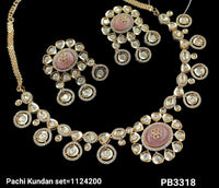 Traditional Pachi Kundan Gold Plated Necklace Set