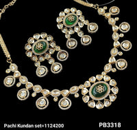 Traditional Pachi Kundan Gold Plated Necklace Set