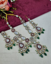 Handcrafted Royal Kundan & Meenakari Jewelry Set
