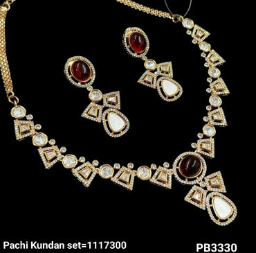 Pachi Kundan Gold Plated Necklace Set