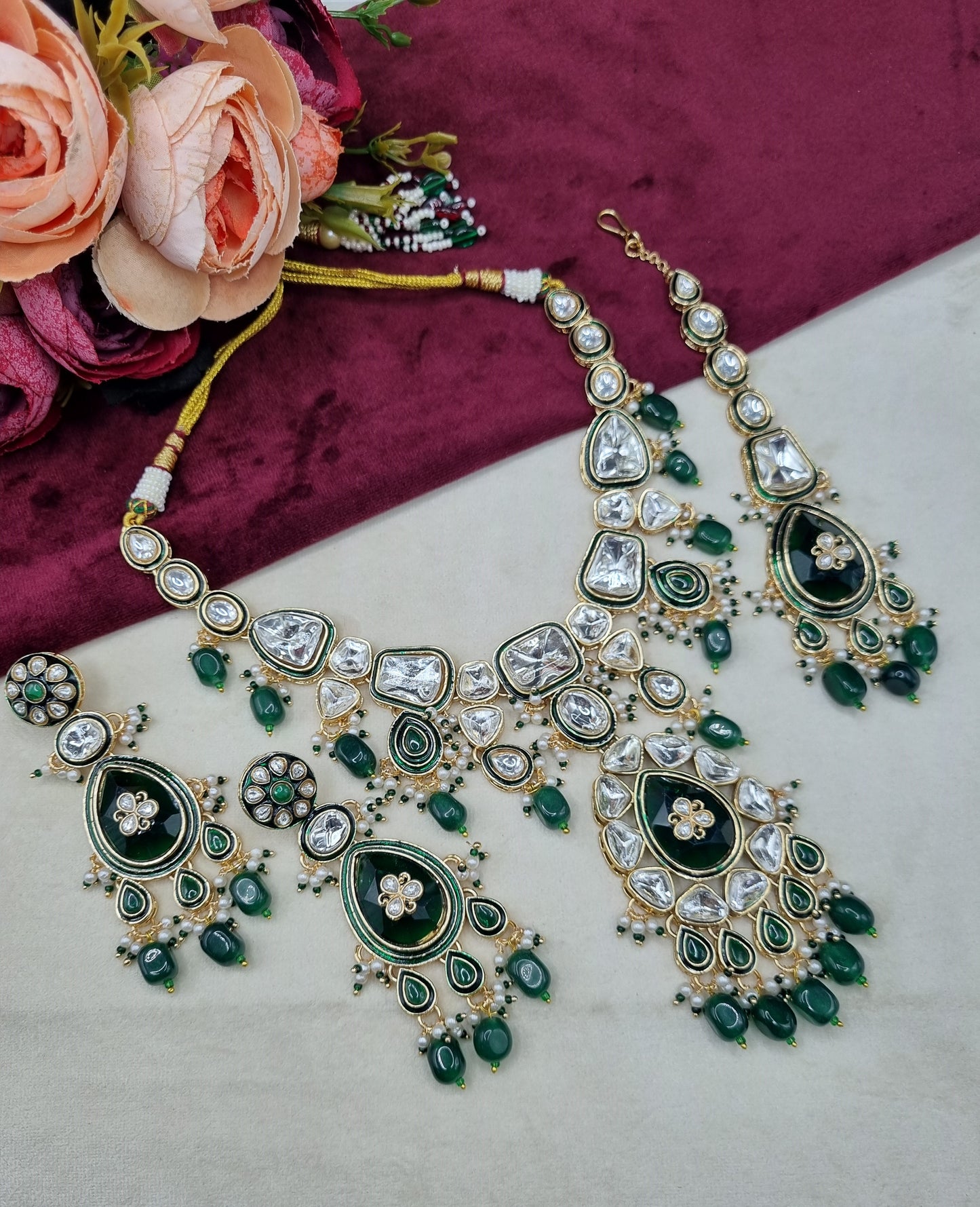 Handcrafted Royal Kundan Jewelry Set