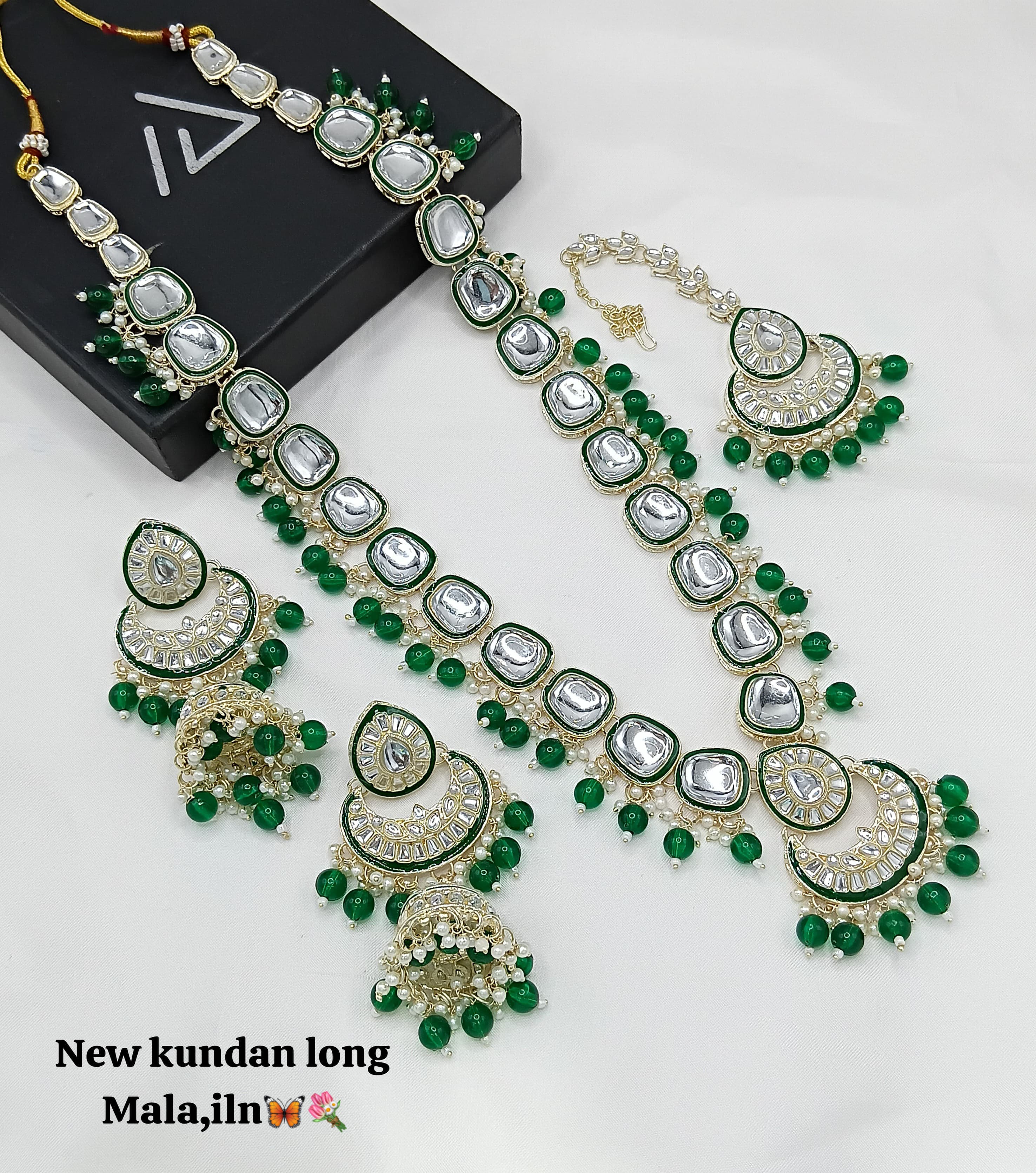 Kundan Gold Plated Long Jewellery Set