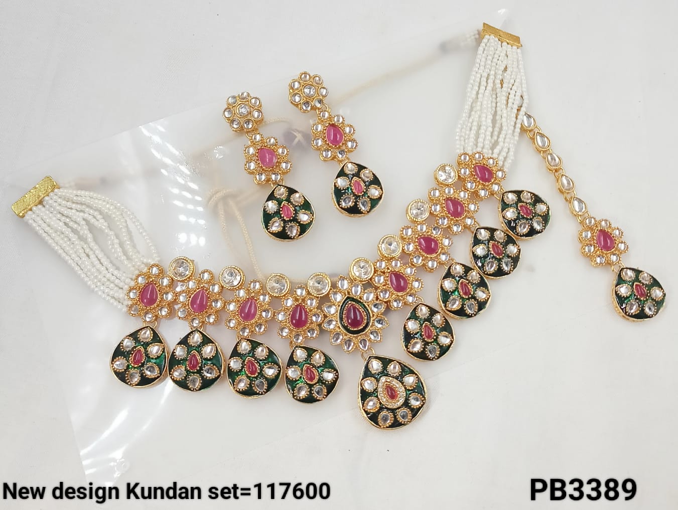 Kundan Gold Plated Choker Necklace Set