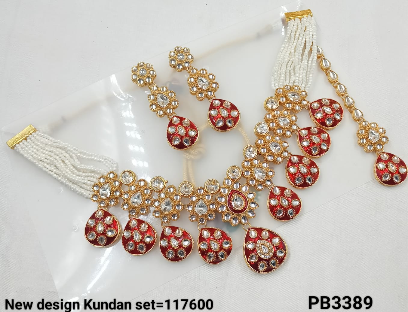 Kundan Gold Plated Choker Necklace Set