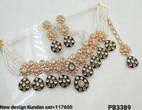 Kundan Gold Plated Choker Necklace Set