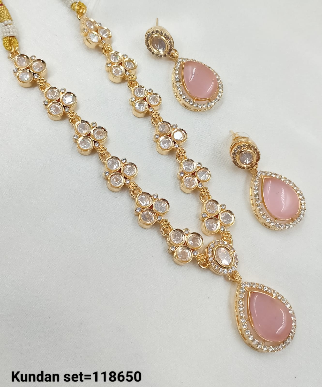 Traditional Gold Plated Kundan Necklace Set