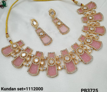 Gold Plated Kundan Jewellery Set