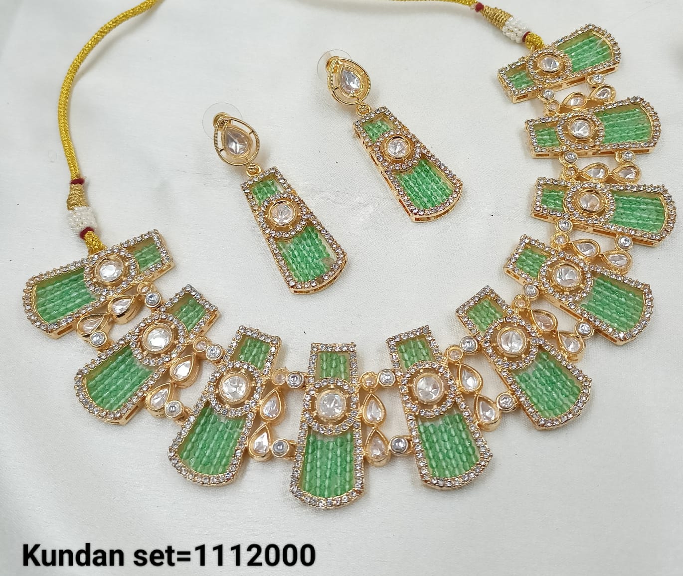 Gold Plated Kundan Jewellery Set
