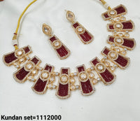 Gold Plated Kundan Jewellery Set