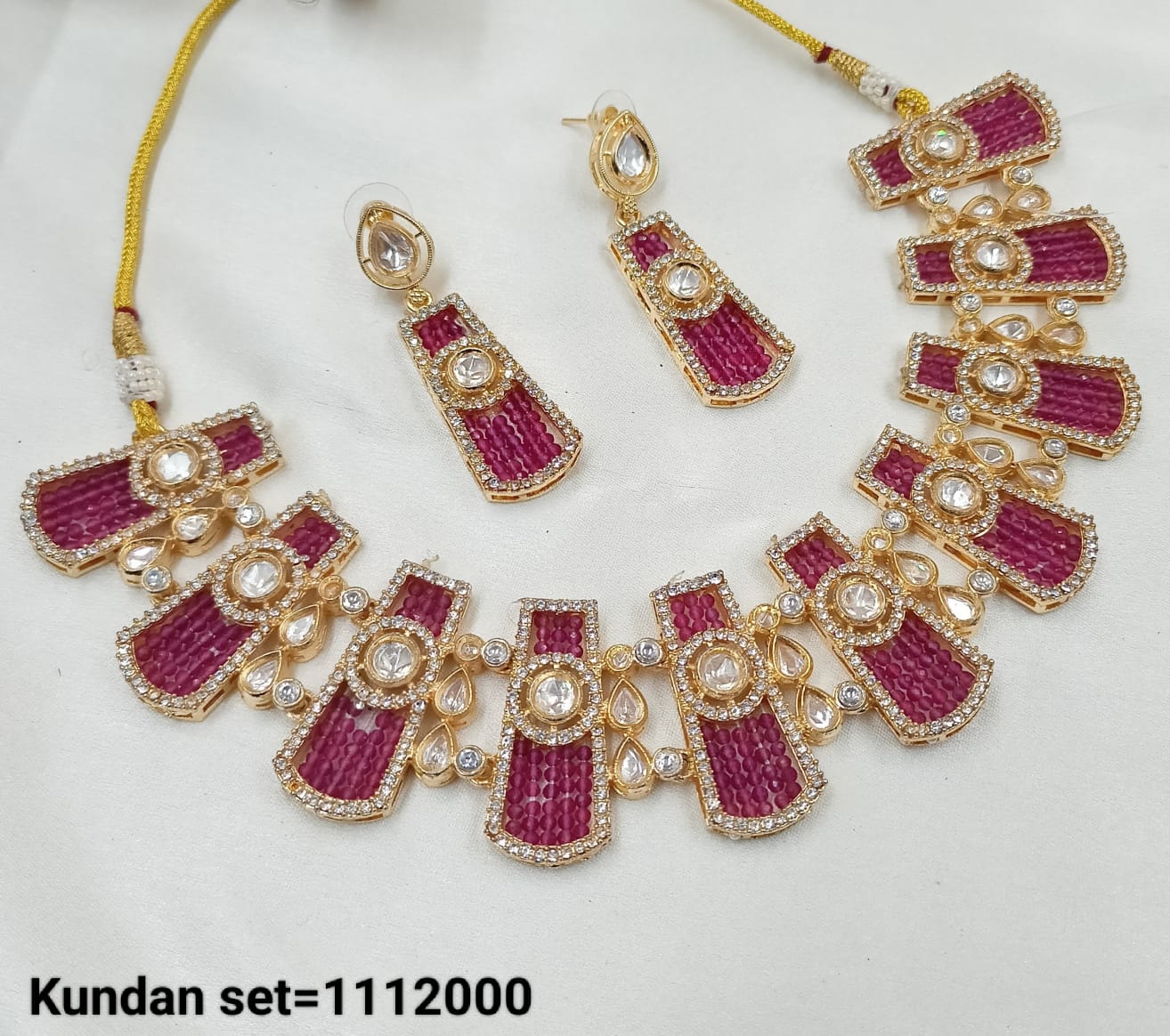 Gold Plated Kundan Jewellery Set