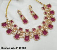Gold Plated Kundan Jewellery Set