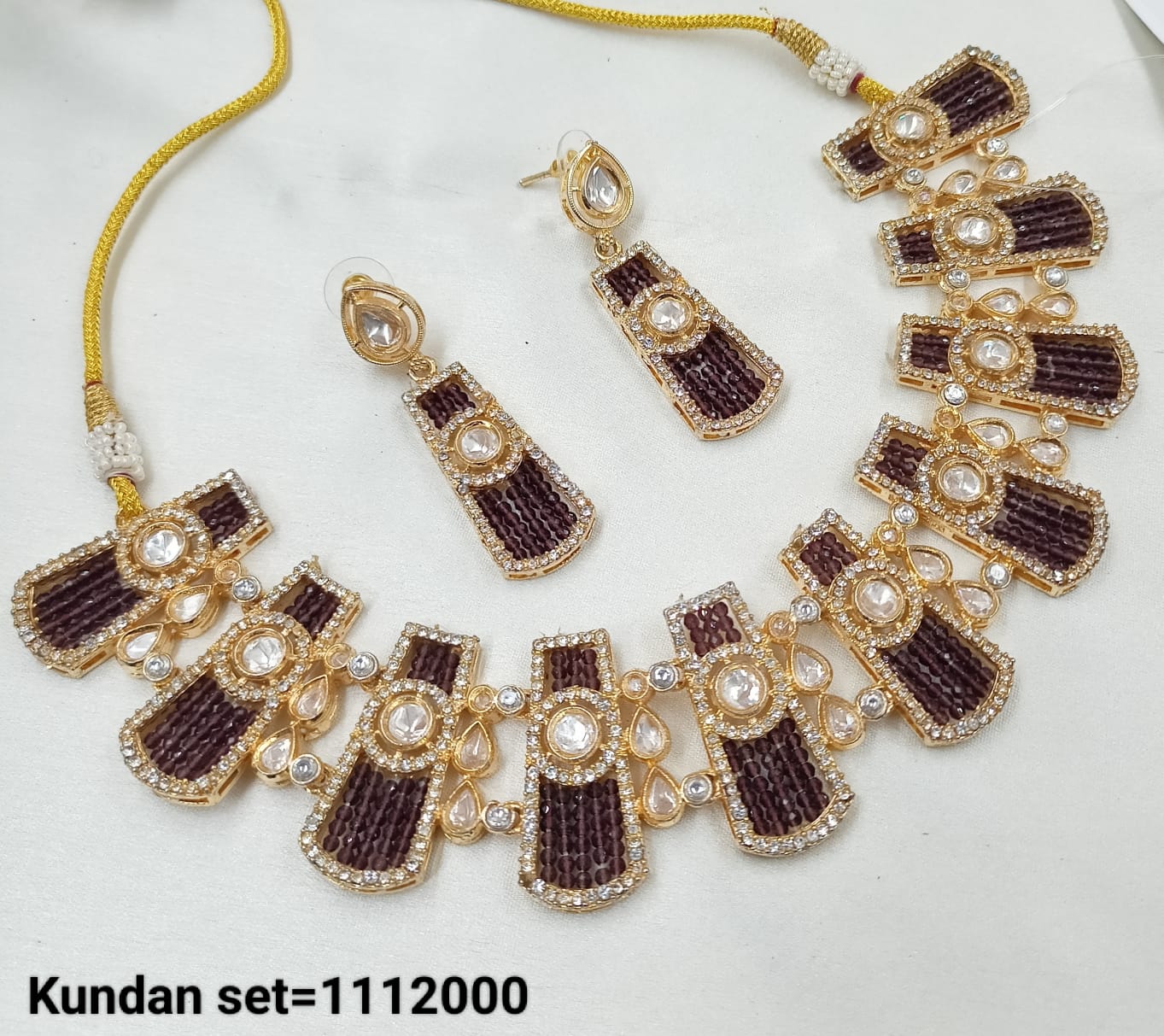 Gold Plated Kundan Jewellery Set