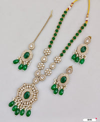 Antique Gold Plated Kundan Necklace Set