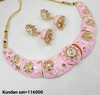 Minakaari Gold Plated Kundan Necklace set