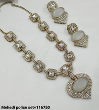 Antique Gold Plated Kundan Necklace Set