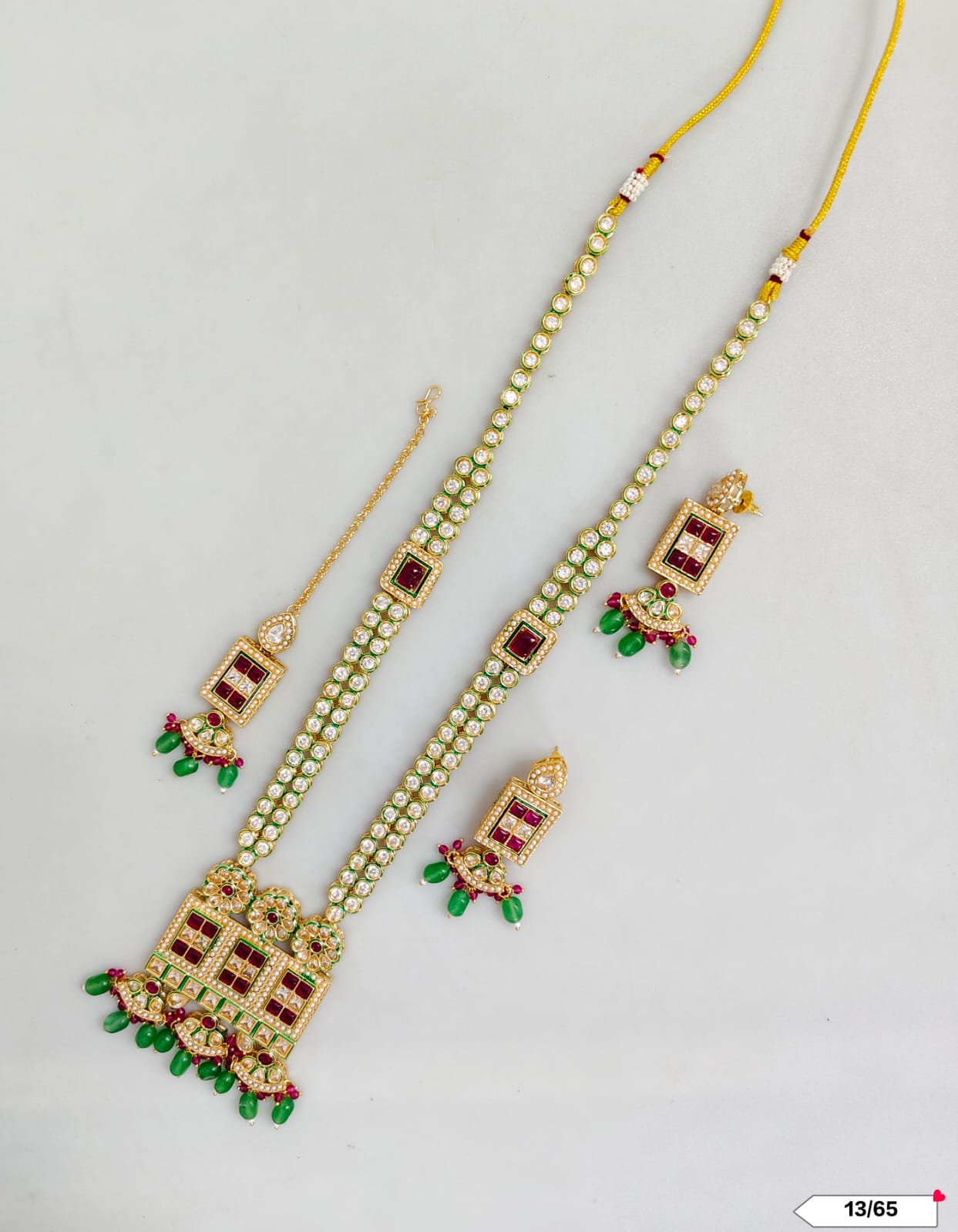 Gold Plated Kundan Jewellery Set